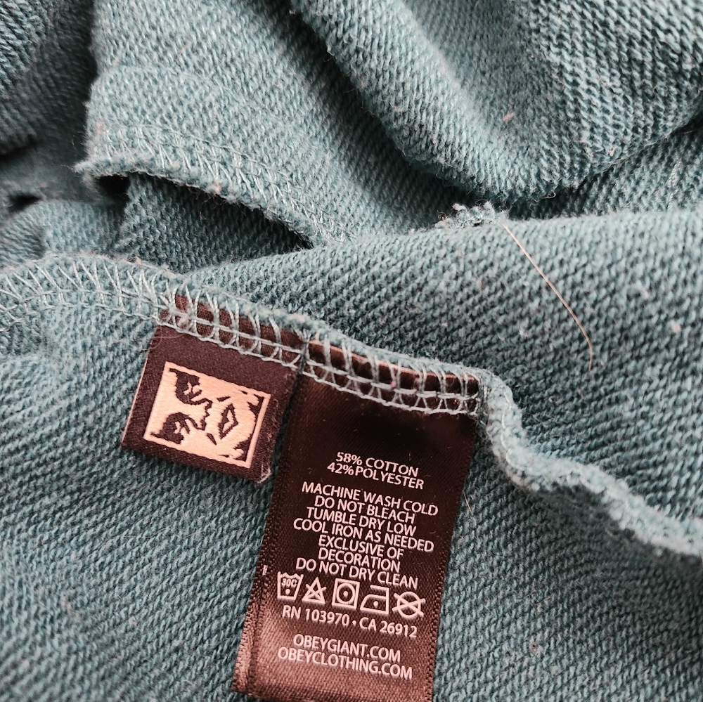 Obey Blue Quarter Zip Sweater - Picture 4 of 6